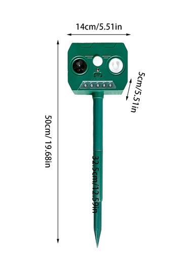 Ultrasonik Hayvan Kovucu Dış Mekan - Sincap Önleyici Cihaz - Su