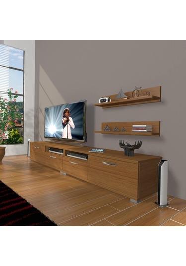 Decoraktiv Eko 220r Slm Tv Ünitesi Tv Sehpası Ceviz