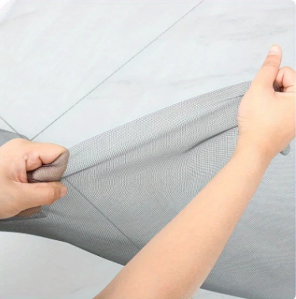 Gateesat Beyaz Sineklik Tülü 100x650 Cm Cam Güvenlik Filesi Kolay Takılır Dayanıklı