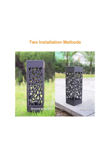 Ximistore9 Güneş Enerjili Bahçe Işığı, Ip65 Su Geçirmez, Işık Algılama, Yıldız Desenli Gölgeler, Islak Işık, Tekli Paket Sıcak Beyaz