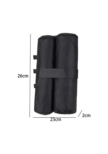 Homyl Gölgelik Kum Torbası Çadır Ağırlıkları Çanta Siyah