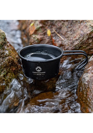 Suofeng 304 Çelik Isıtılabilir Ölçülü Bardak, Outdoor Kamp Malzemesi, Hafif Taşınabilir, Siyah, 60ml Bks-050 Siyah