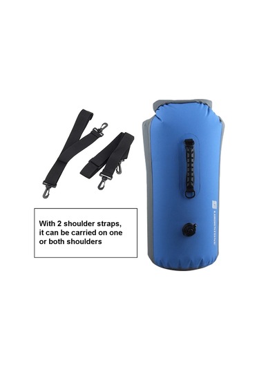 Sones Luckstone 60l Su Geçirmez Sırt Omuz Çantası Şişme Tote Kova Çantası Mavi