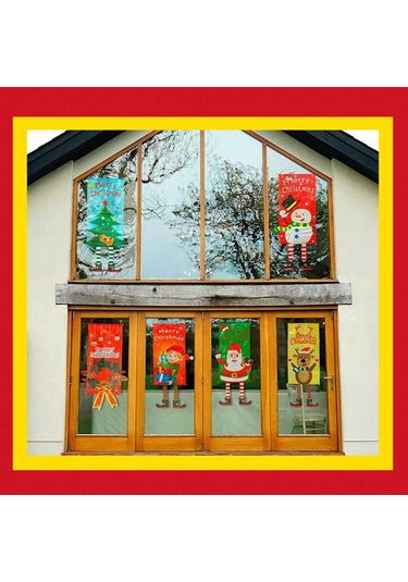 Reedark Noel Dekorasyonu Asılı Pano - 6 Farklı Şirin Desen Seçeneği