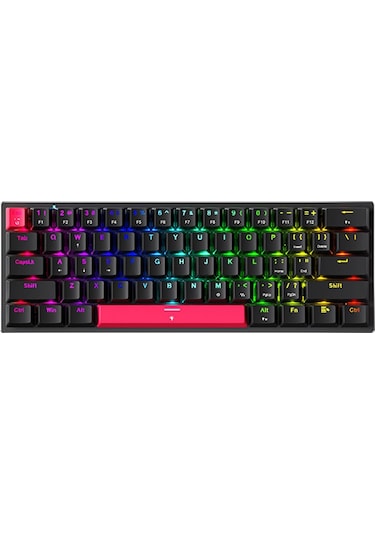 Machenike K500-m61 Magnetic Silver Switch Hall Effect Rgb Hotswap Siyah Mekanik Gaming Klavye