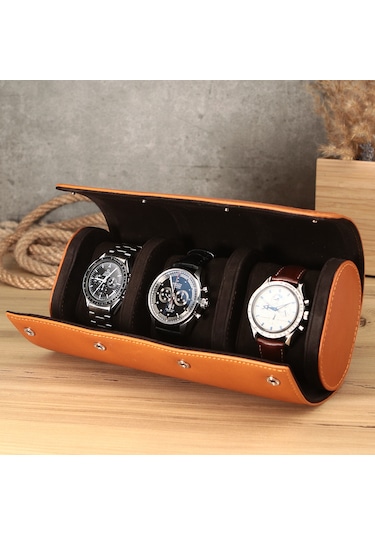 Onywatch Gerçek Deri Çoklu Saat Kutusu Watch Roll
