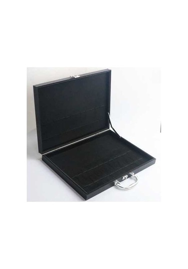 Pazly Siyah Sofra Kutusu Yemek Takımı Seti 24 Adet Antioksidatif Ahşap Çatal Bıçak Takımı Altın Siyah Gümüş Saklama Kutusu Siyah