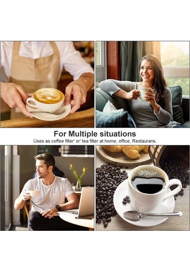 Fastbuy Kahve Kapsülü Filtre, Yeniden Kullanılabilir, 51x46mm Siyah, 6'lı Set, Modern Tasarım, Kafe Dükkanları İçin Siyah