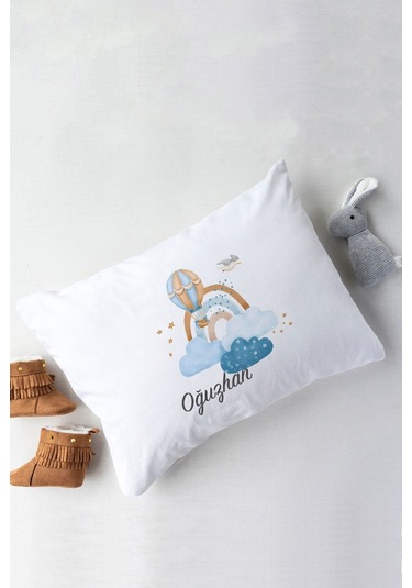 Lilabio %100 Organik Isme Özel Isimli Yazlık 10lu Hastane Çıkışı Balon Ekru