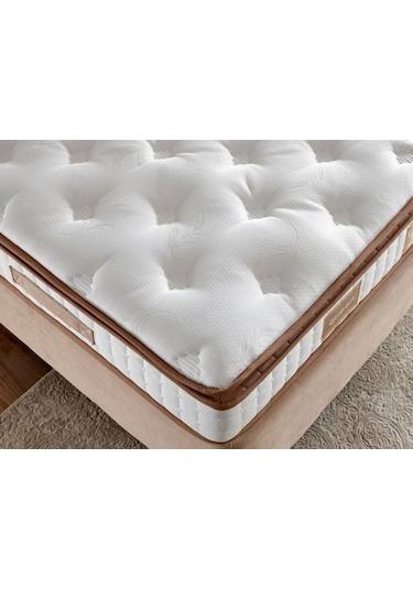 Nironyatak Niron Queen 120X200 Cm Bir Buçuk Kişilik Pedli Lüks Yatak Tam Erg