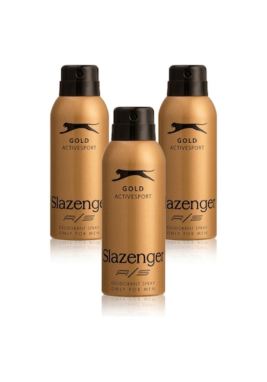 Slazenger Active Sport 3 Lü Set Erkek Gold Deodorant