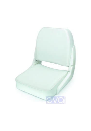 Sealux Beyaz Katlanır Tekne Koltuk Teleskopik Beyaz Koltuk Ayağı Koltuk Sırt 48Cm