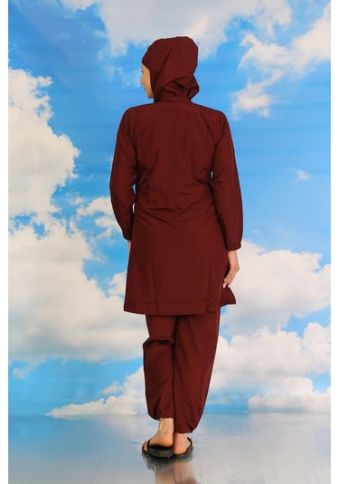 Akbeniz Kadın Tam Tesettür Mayo Bordo 31061-bordo Bordo