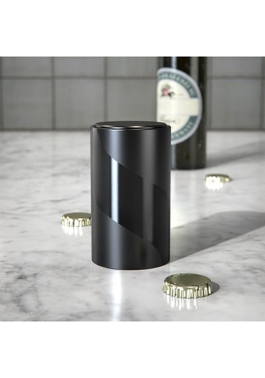 Fortunelane Otomatik Basma Açıcı: Gıda Kalitesi Abs Materyal, Manyetik Kapak Tutucu, Soda Ve Bira İçin Taşınabilir Açıcı