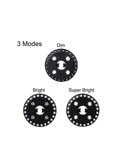 Sones 24 + 4 Led Şemsiye Işık Balkon Acil Çadır Işık 2.5-3.5cm Kutup İçin Kamp Işık Çok Renkli