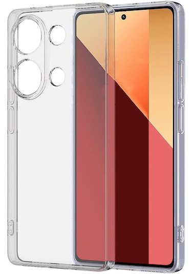 Zore Redmi Note 13 Pro 4g Kılıf Msra Süper Silikon Kapak - Renksiz Renksiz