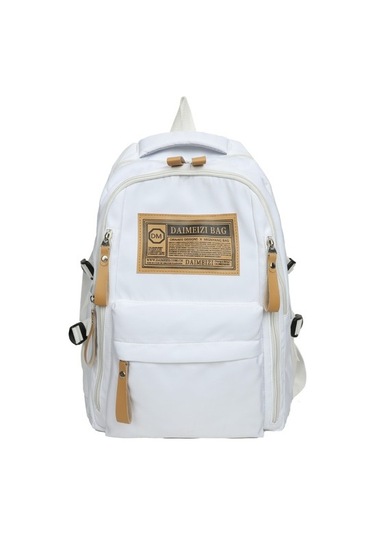 Büyük Kapasiteli Oxford Kumaş, Ortaokul Ve Lise Sırt Çantaları Qvzrxz Beyaz