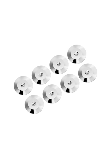 Lemestar 25mmx4mm Bakır Ses Cihazı Sarsıntı Emici Ayaklı Pad Silah Rengi - Ev Sinema Hoparlör, Amfi, Cd Dvd Oynatıcı İçin Evrensel Korumalı