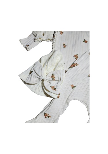 Yeni Koleksiyon Jakarlı Kız Bebek Organik Hastane Çıkışı Seti Çok Renkli