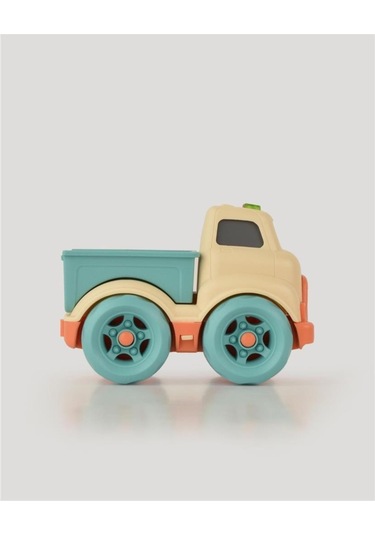 Let's Be Child Sesli Ve Işıklı Minik Pikap 31016 Bej - Turkuaz Kasalı, Çocuklar İçin Oyuncak Pikap