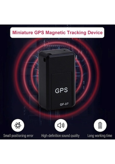 Elmpaly Küçük Gps Takip Cihazı - Araba, Çocuk, Yaşlılar İçin Siyah, Gerçek Zamanlı Konum Takip Siyah