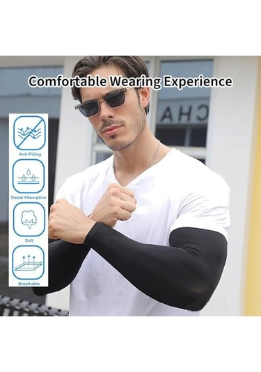 Geeksen 3 Çift Islak Soğuk Güneş Korumalı Eldiven - Spor, Sürüş, Yürüyüş İçin Unisex - Siyah, Beyaz, Gri Çok Renkli