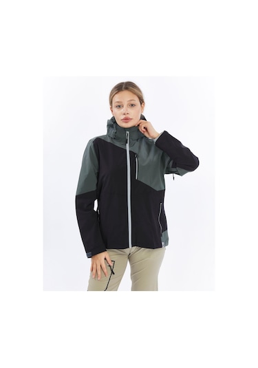Mapamyumco Windbreaker Kadın Ceket-füme-siyah Füme