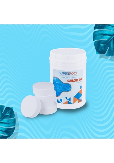 Spp Superpool Superchlor 90 Tb %90 Premium Tablet Klor 1 Kg 25 Adet Havuz Kimyasalı