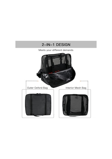 Maiyame Balık Yemi Kurutma Ağı Seti - Pvc Dokulu İç Çanta + Oxford Dış Çanta, 35x16x30cm İç Ölçü, 0.53kg Ağırlık