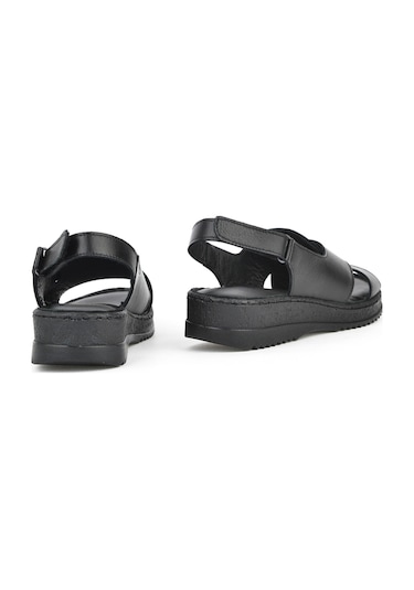 Ziya, Kadın Hakiki Deri Sandalet 1511051z036 Siyah 1511051z036 000 Siyah