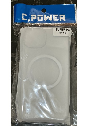 C.power Magsafe Şeffaf Sert Kılıf İphone 15,15pro,15pro Max ,plus Uyumlu, Darbeye Dayanıklı Pc Malzeme Şeffaf
