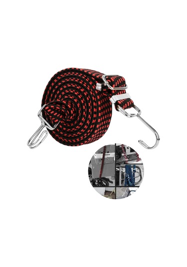 Homyl Ağır Hizmet Tipi Elastik Bungee Cord Kırmızı-2m Kırmızı 2m Kırmızı