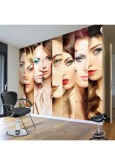 Kuaför Duvarları İçin Duvar Kağıdı
