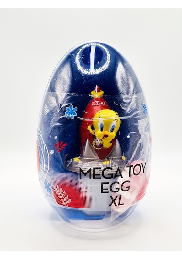 Mega Toy Egg XL Mavi Oyuncaklı Şekerleme 10 G