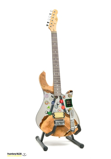 Elektro Gitar Custom Epoksi & Yıllanmış Ağaç Kişiye Özel Natural