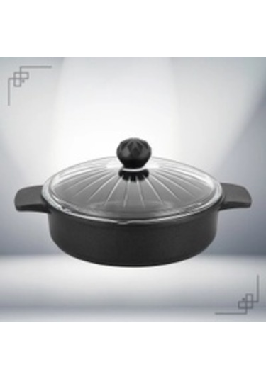 Kristal Basık Tencere - Kristal Tava 26 Cm Siyah