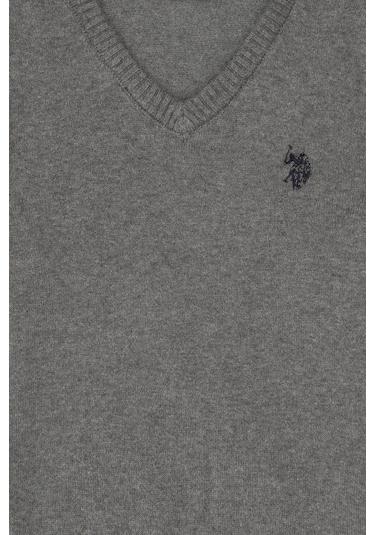 U.s. Polo Assn. Erkek Çocuk Gri Melanj Kazak /triko 50315611-vr086 Gri Melanj