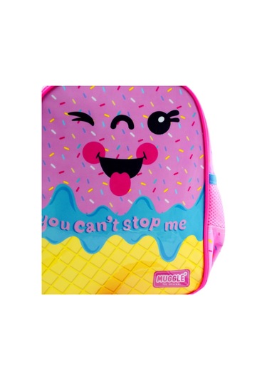 Muggle Tek Bölmeli Pink Ice Cream Anaokulu Sırt Çantası Mu-8676