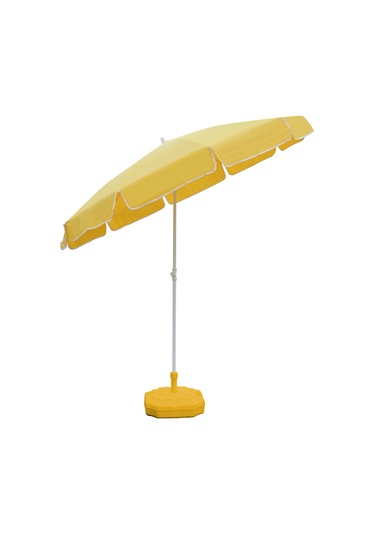 Ods Plaj Şemsiyesi 180/8 Bidonlu - Sarı Sarı