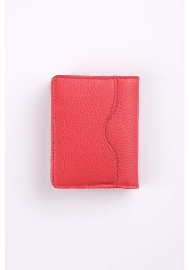Ancora Leather Hakiki Deri Kartlık-26207 Kırmızı