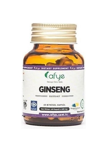Afye Ginseng Panax 60 Kapsül