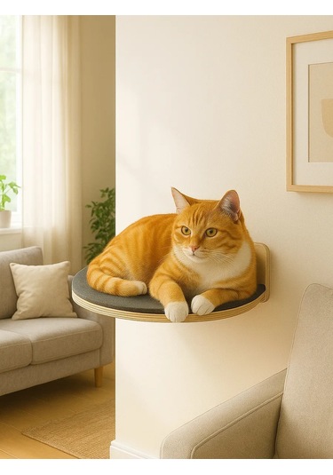 Go Cats Kediler İçin Halılıklı Duvara Monte Kitaplık 430861487