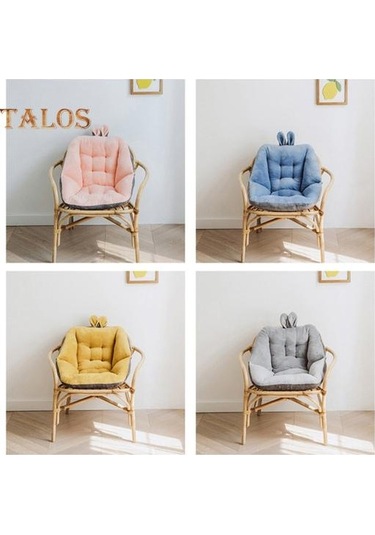 Yeşil Karikatür Kısa Peluş Koltuk Minderi Aşınmaya Dayanıklı Ultra Kalın Süper Yumuşak Doldurulmuş Oturma Minderi Sandalye Yastık Dekor