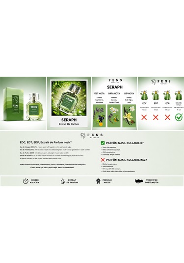 Fs Fens Seraph Kadın Parfüm Extrait De Parfum 50 Ml Aromatik