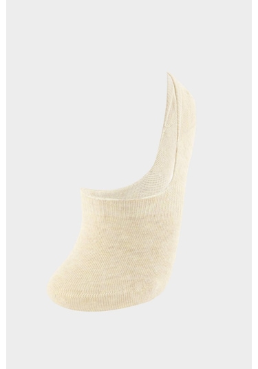 Defacto Kadın Görünmez 3lü Pamuklu Babet Çorap T6922aznsyl73 Sarı