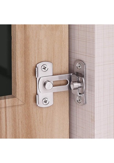 90 Derece Dik Açı Paslanmaz Çelik Kapı Kilidi, Güvenlik Kapı Kilidi, 4 İnç Kapı Kilidi