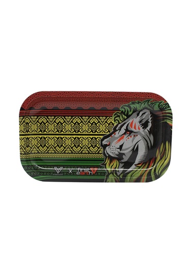 Büyük Metal Tepsi Leon Mavi