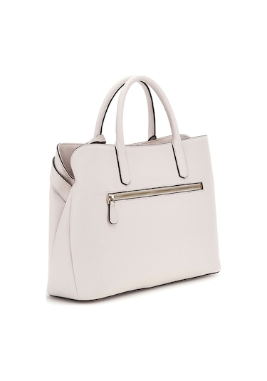 Kadın Aksesuarlı Ve Toka Detaylı El Çantası - Krem Krem