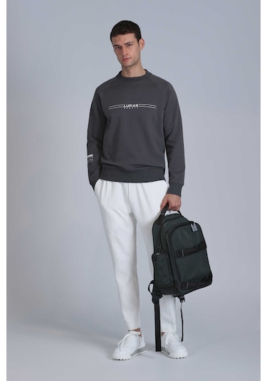 Lufian Erkek Sweat 112030144 Haki Haki