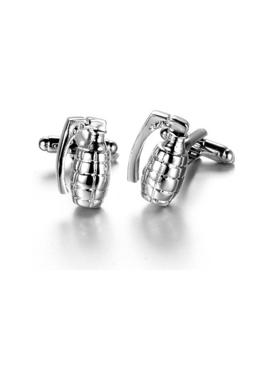 Homyl Vintage Gümüş Erkek Düğün Parti Hediye Gömlek Kol Düğmeleri Gümüş